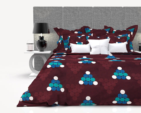 COCO KING 100% COTTON 160 TC KINGSIZE BEDSHEET WITH 2 PILLOW COVERS-8A